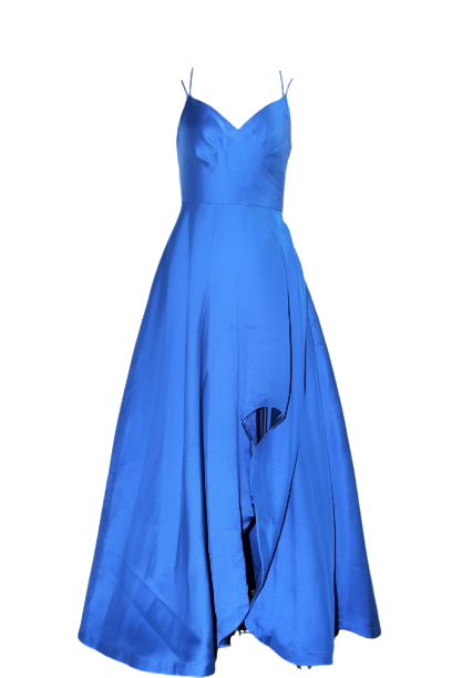 Royal Blue High-Low Dress