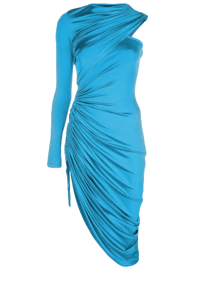 Armani Silk Single Sleeve Cocktail Dress